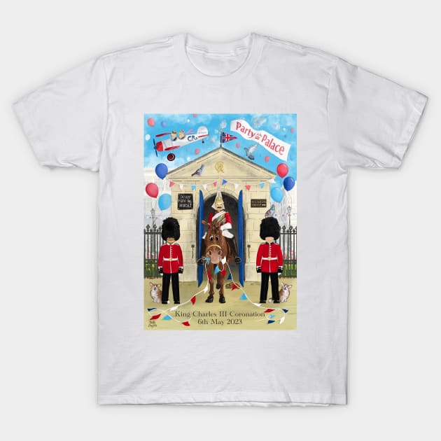 King Charles III Coronation Party at the Palace Special Edition T-Shirt by NattyDesigns